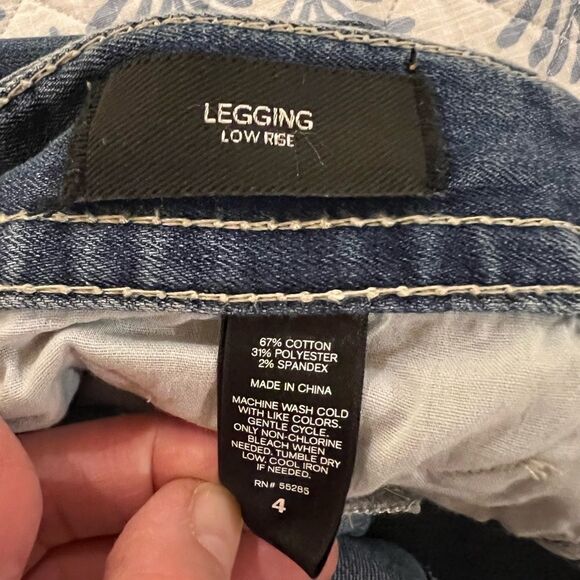 Express Legging Low Rise Blue skinny Jeans size 4 - Picture 5 of 7
